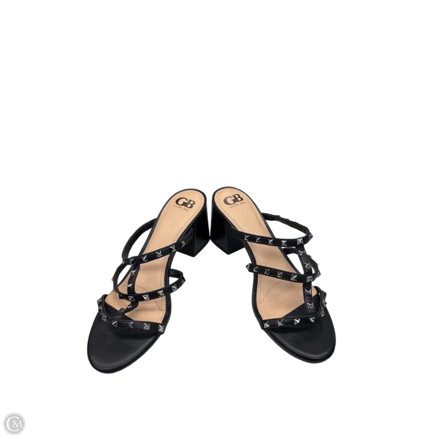 Sandals Heels Block By Gianni Bini In Black, Size: 10