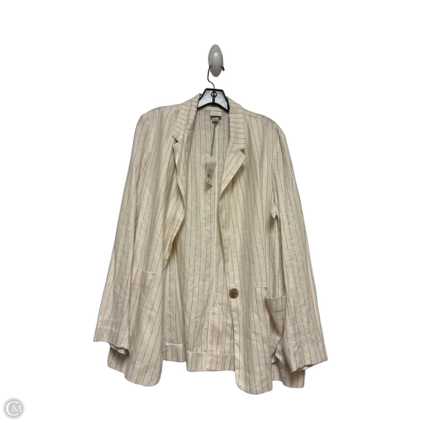 Blazer By A New Day In Striped Pattern, Size: L