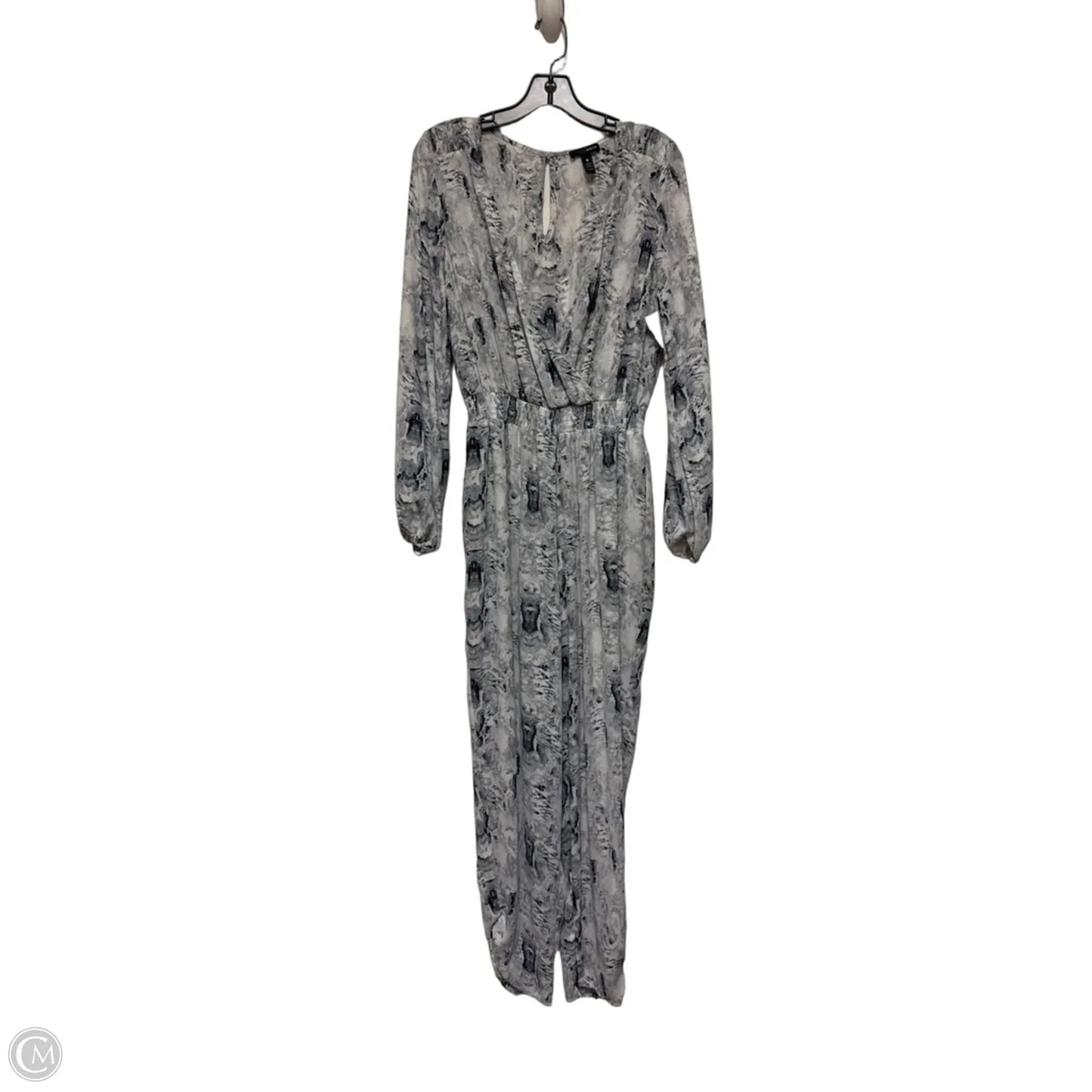 Jumpsuit By Aqua In Grey, Size: L