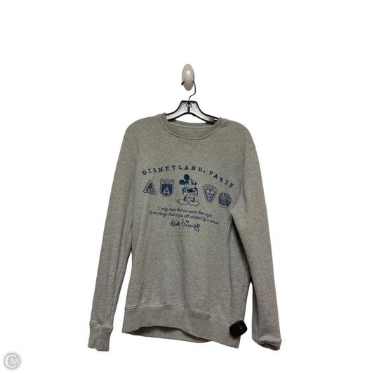 Sweatshirt Crewneck By Disney Store In Blue & Grey, Size: S