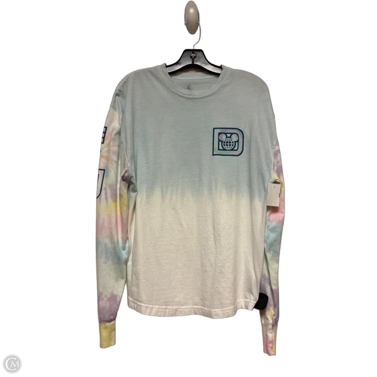 Top Long Sleeve Basic By Disney Store In Tie Dye Print, Size: Xs