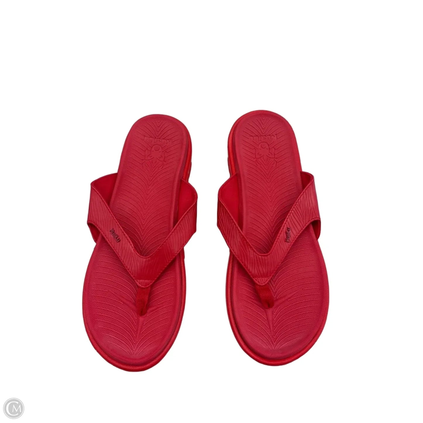 Sandals Flats By Clothes Mentor In Red, Size: 11