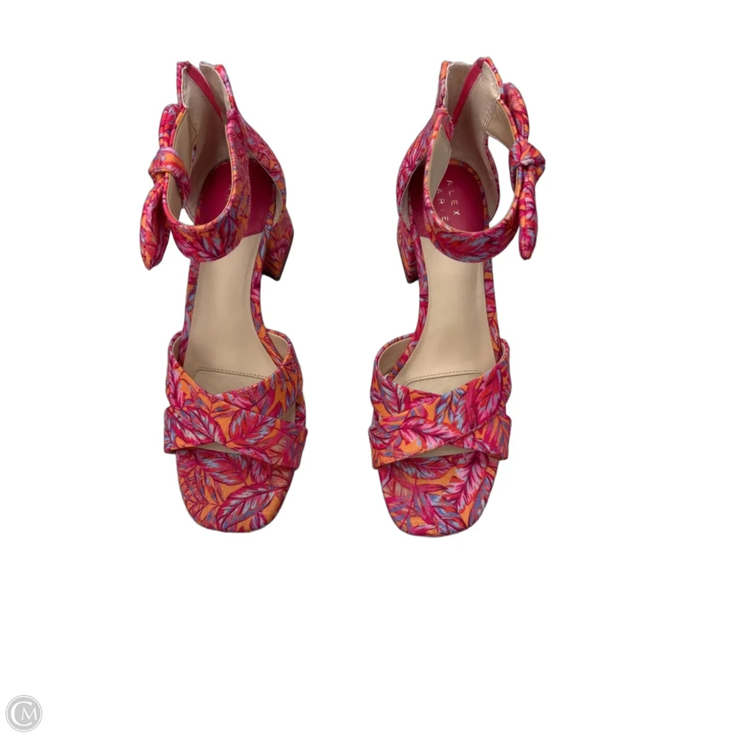 Sandals Flats By Alex Marie In Orange & Pink, Size: 8.5
