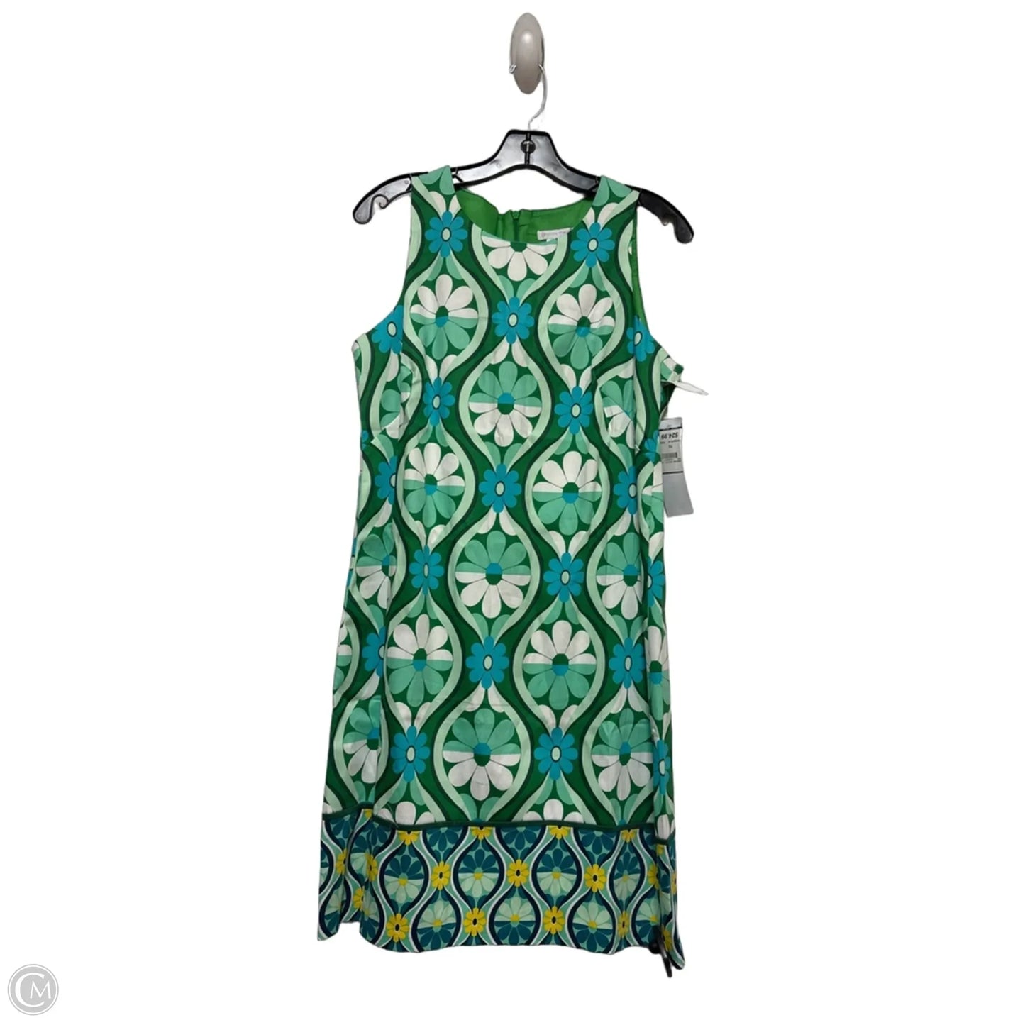 Dress Casual Short By London Times In Blue & Green, Size: M
