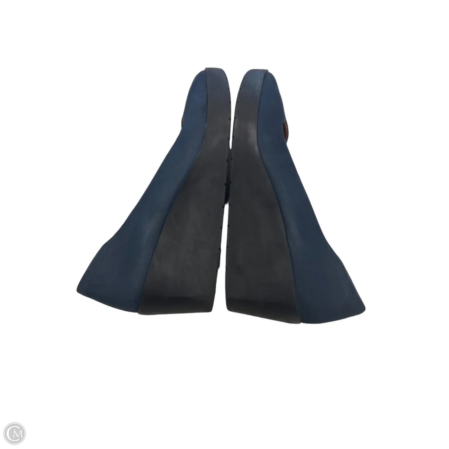 Shoes Heels Wedge By Vionic In Blue, Size: 10