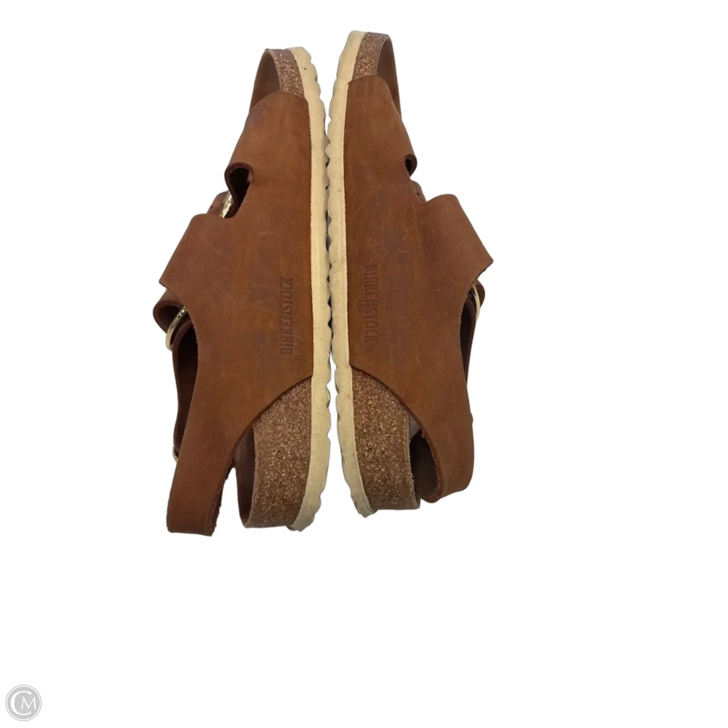 Sandals Flats By Birkenstock In Brown, Size: 9