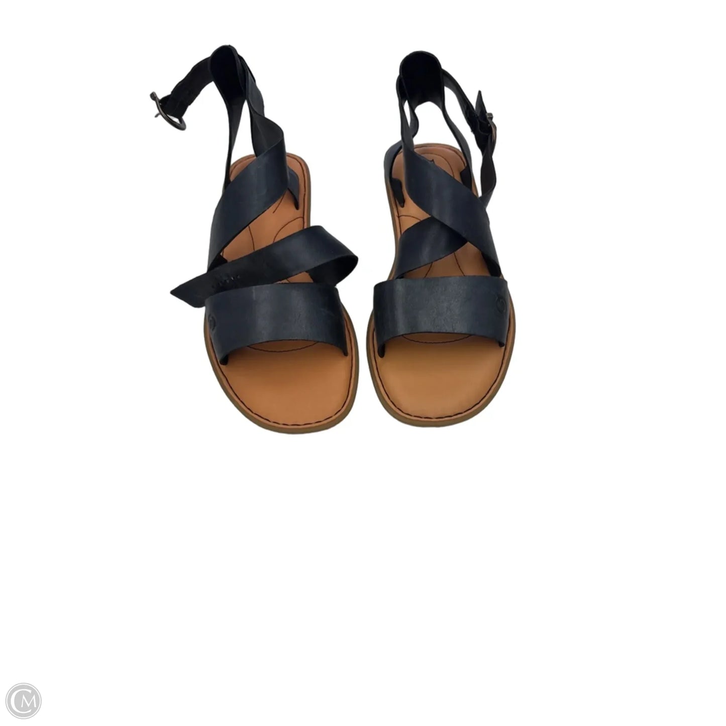 Sandals Flats By Born In Black & Tan, Size: 8