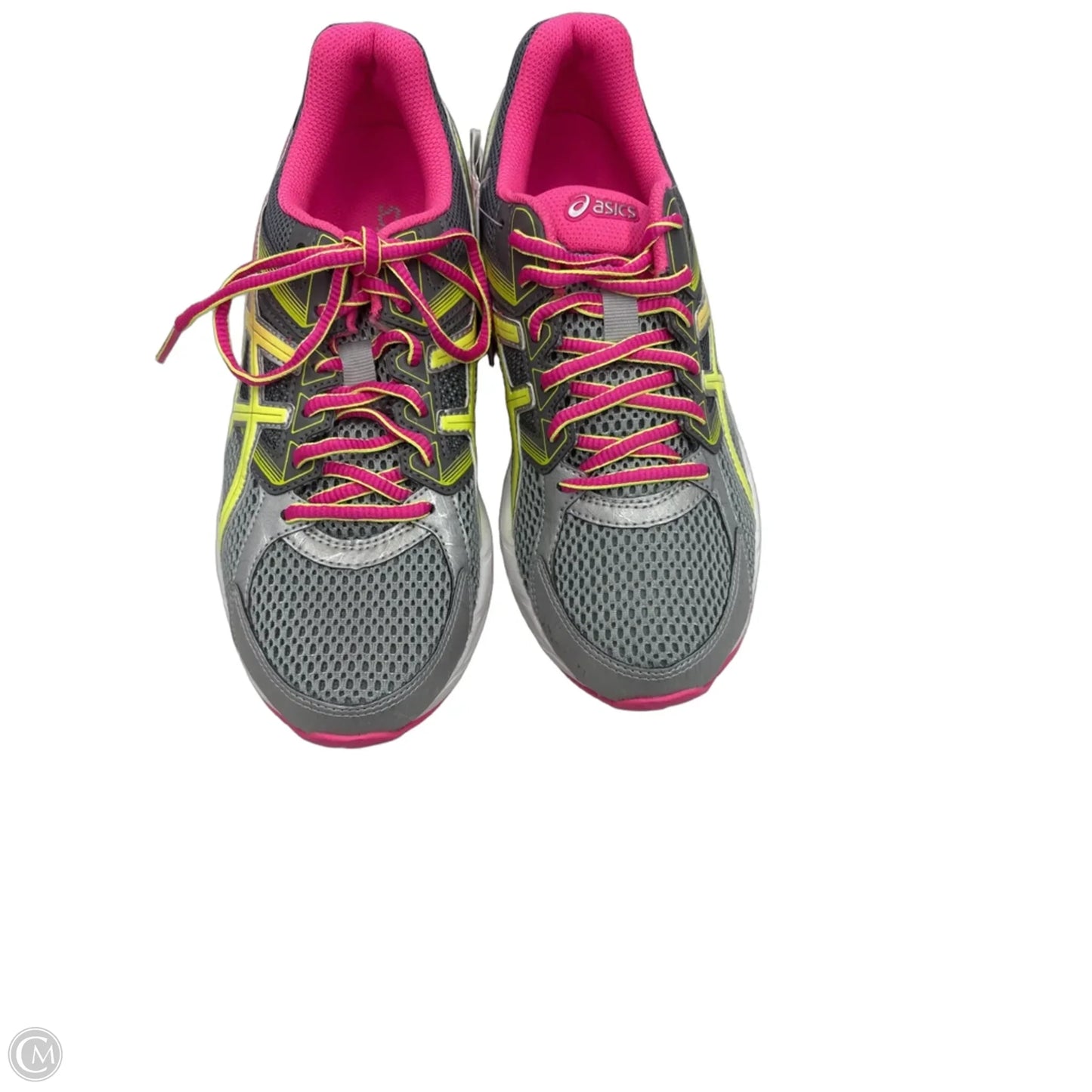 Shoes Athletic By Asics In Grey & Pink, Size: 8