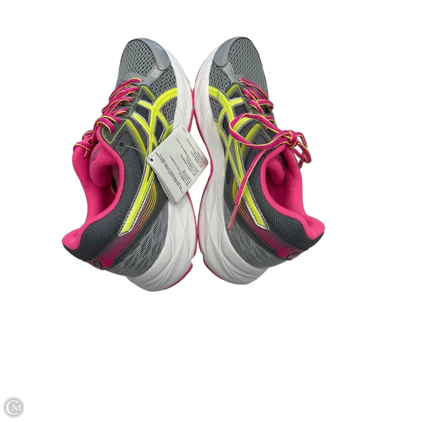 Shoes Athletic By Asics In Grey & Pink, Size: 8
