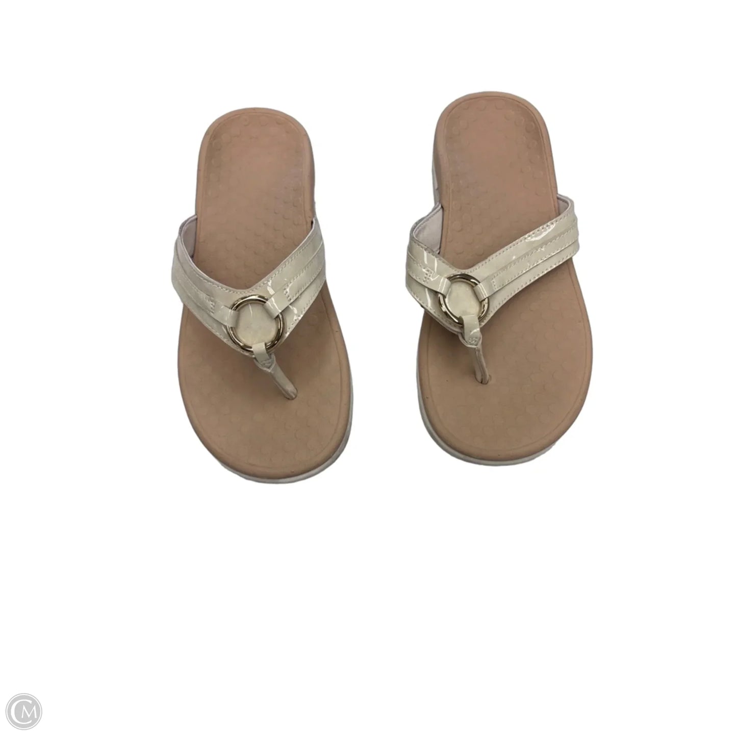 Sandals Flats By Vionic In Cream, Size: 8