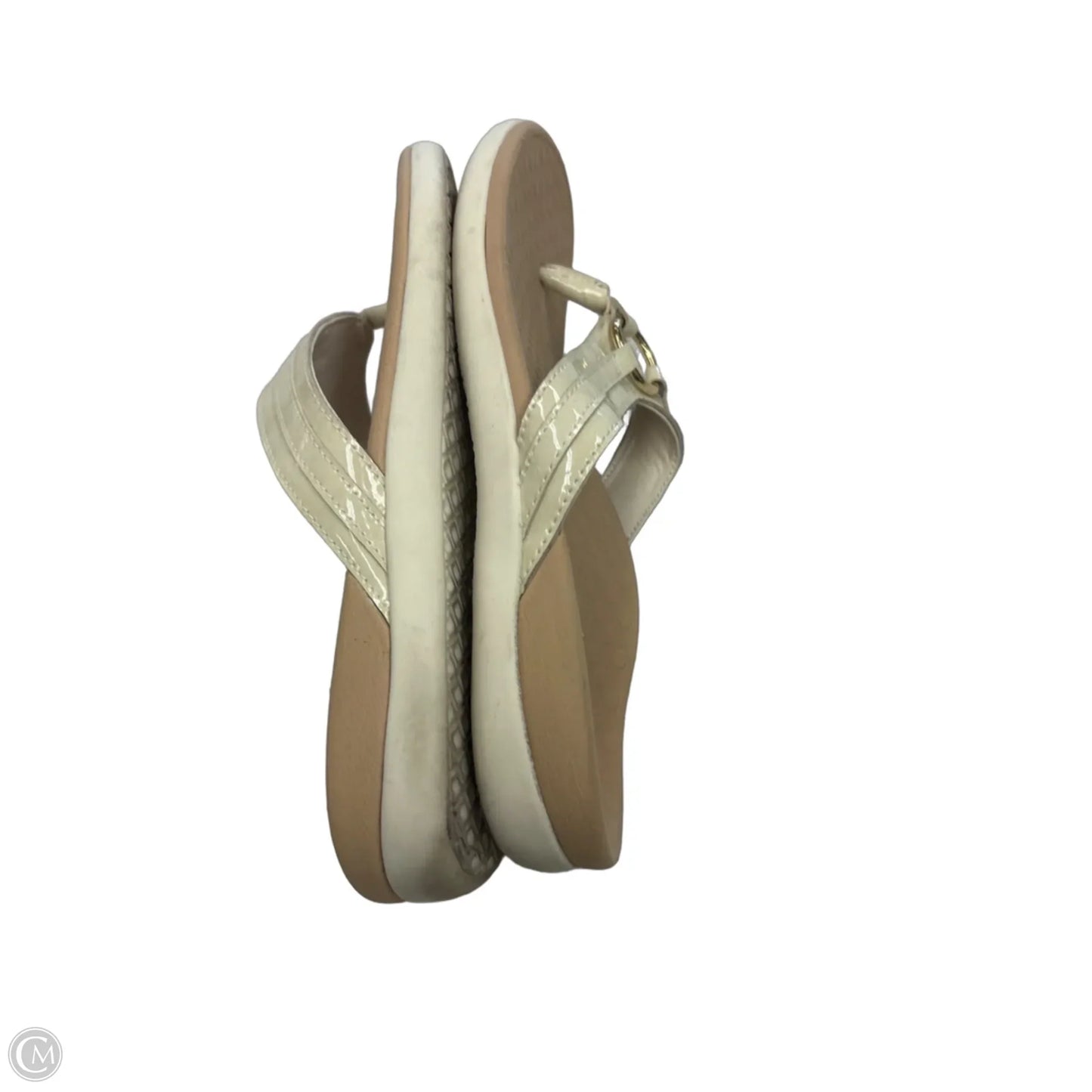 Sandals Flats By Vionic In Cream, Size: 8