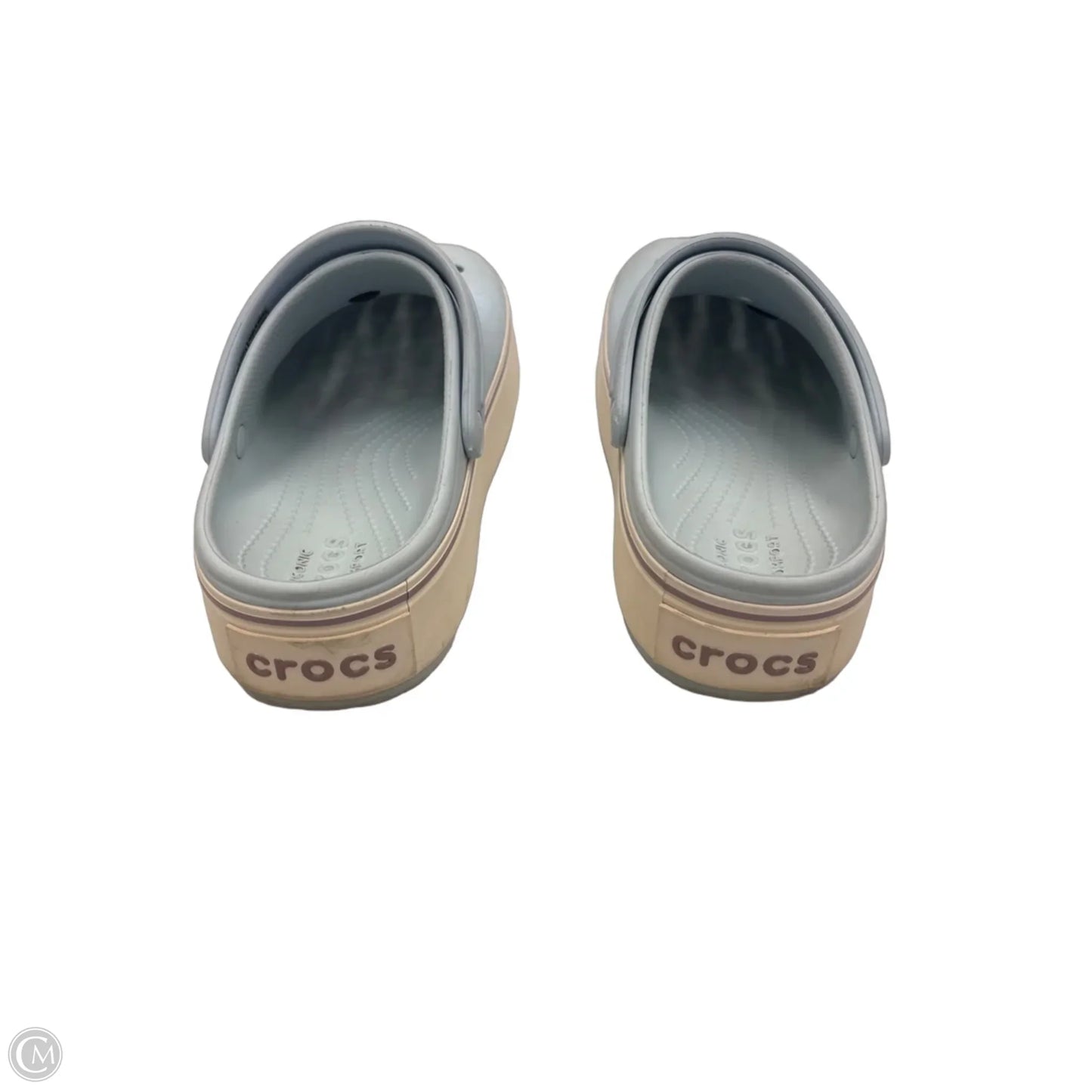 Shoes Flats By Crocs In Blue, Size: 7