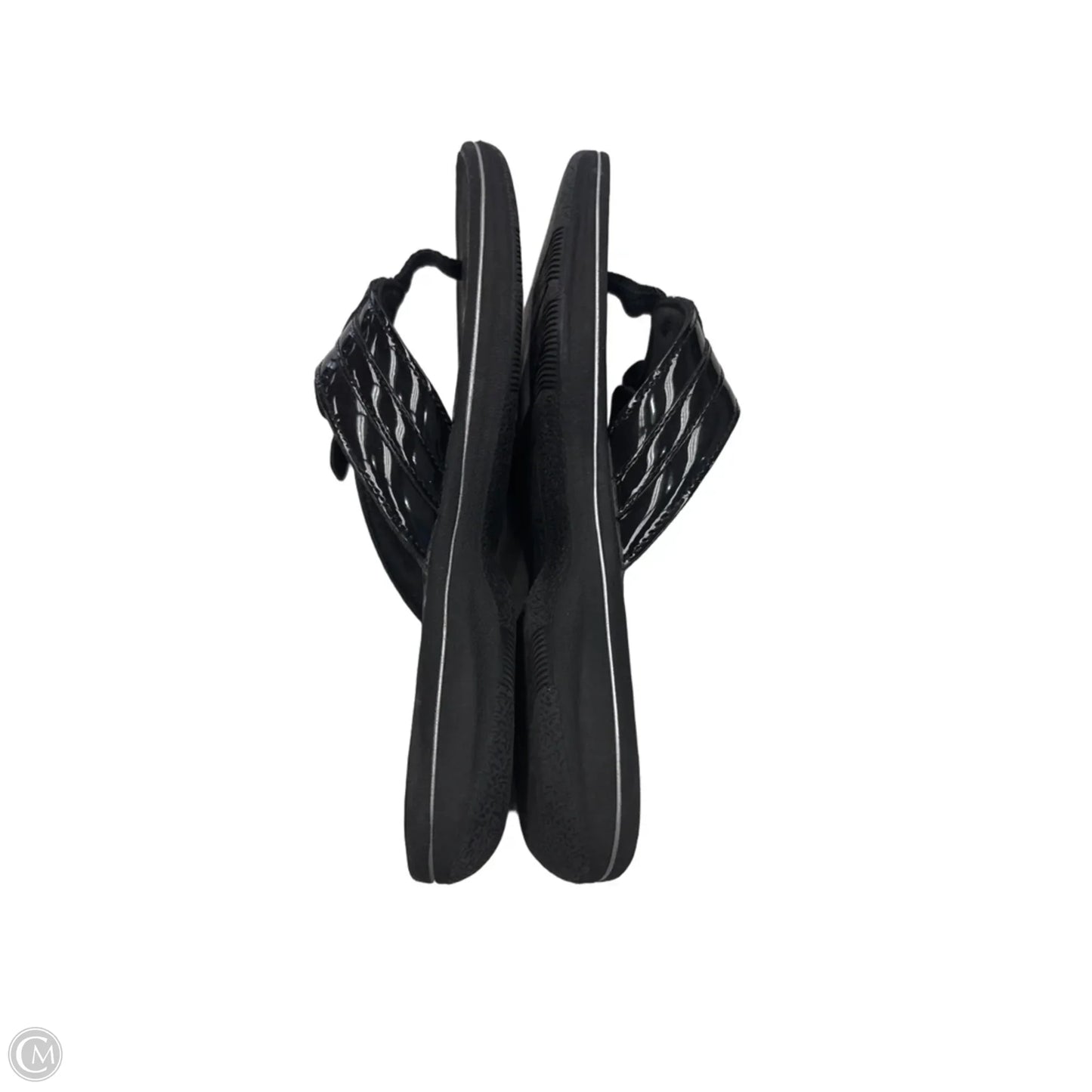 Sandals Flats By Clarks In Black, Size: 8
