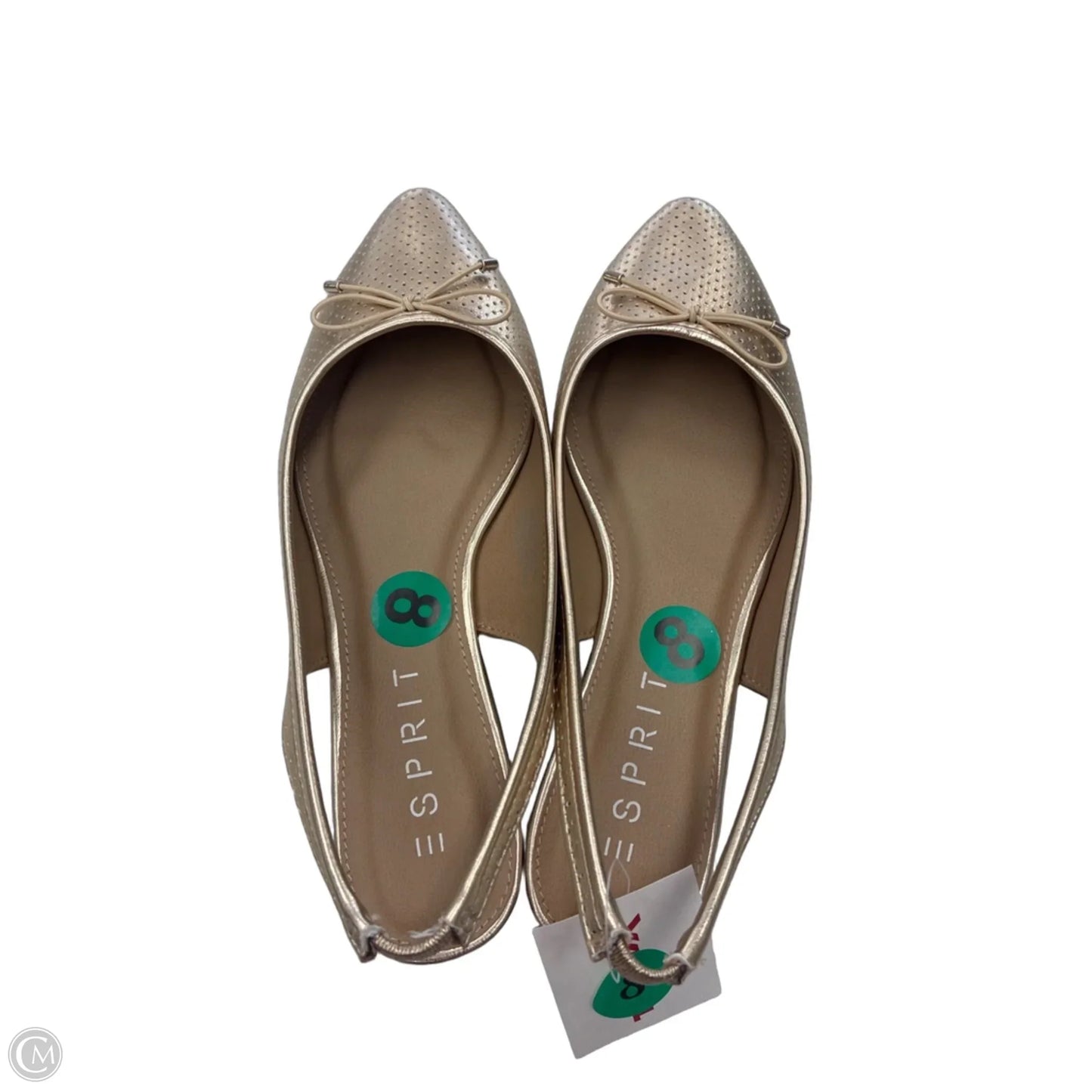 Shoes Flats By Esprit In Gold, Size: 8