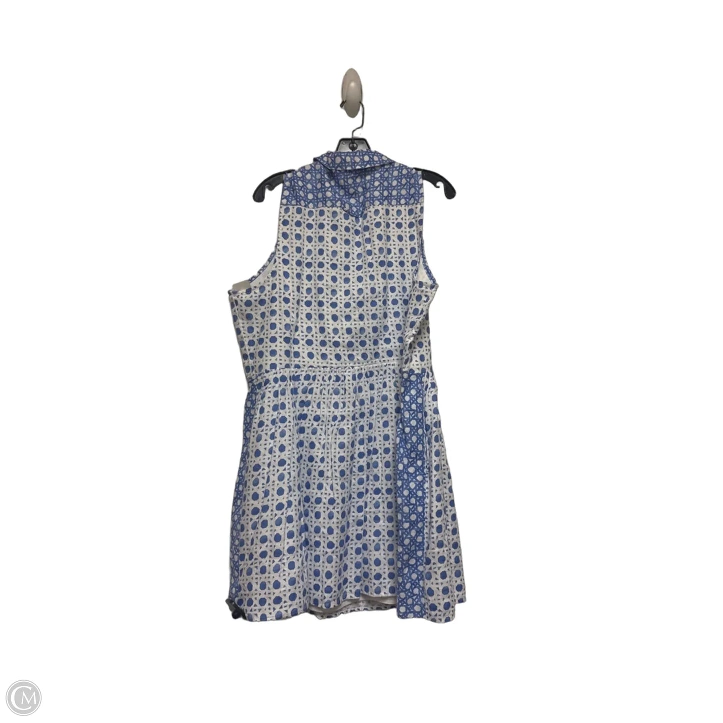Dress Casual Short By Vineyard Vines In Blue & White, Size: Xl