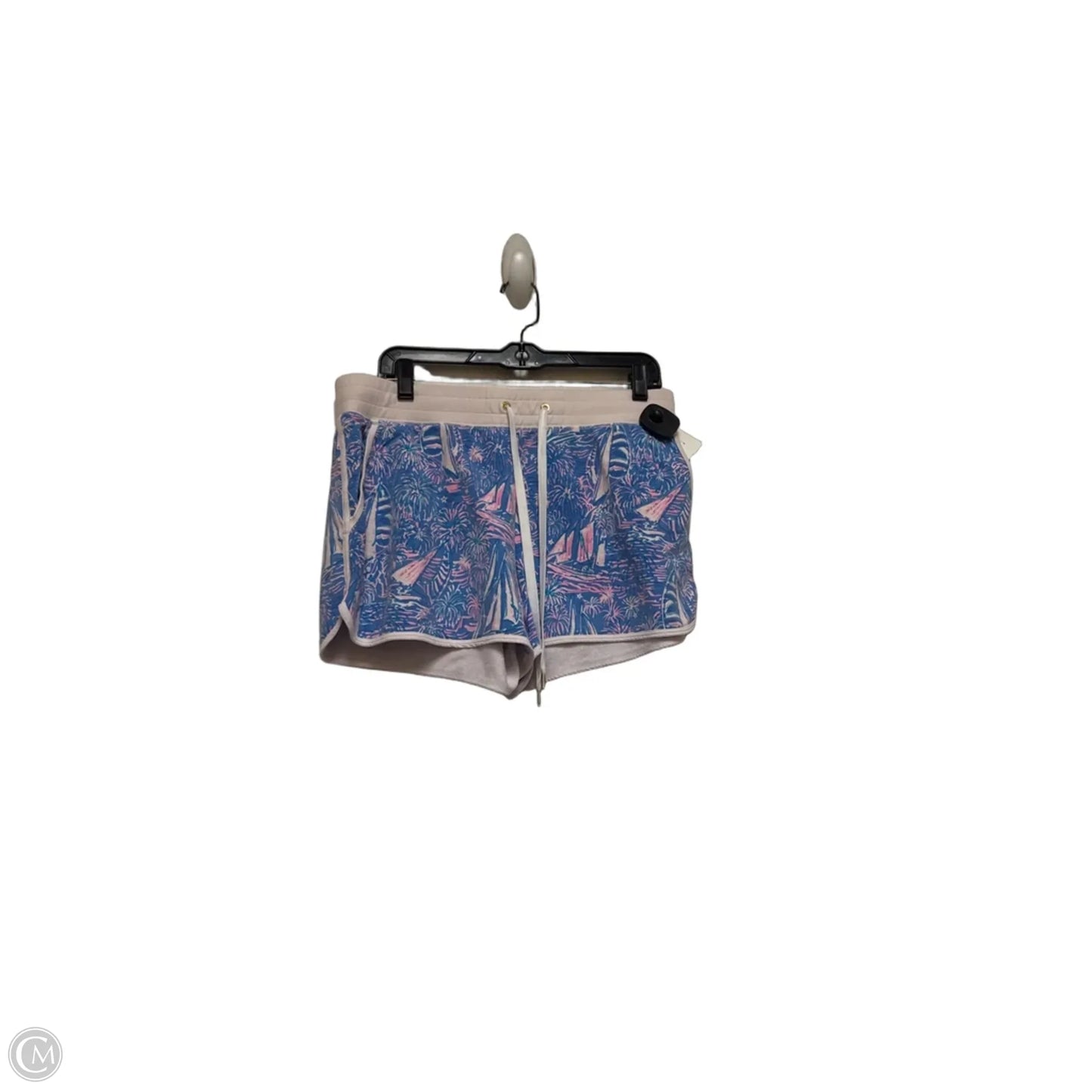 Shorts Designer By Lilly Pulitzer In Blue & Pink, Size: L