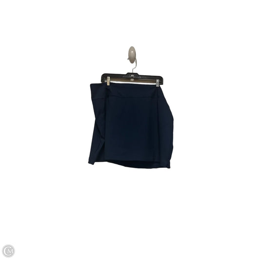 Athletic Skort By Adidas In Blue, Size: 2x