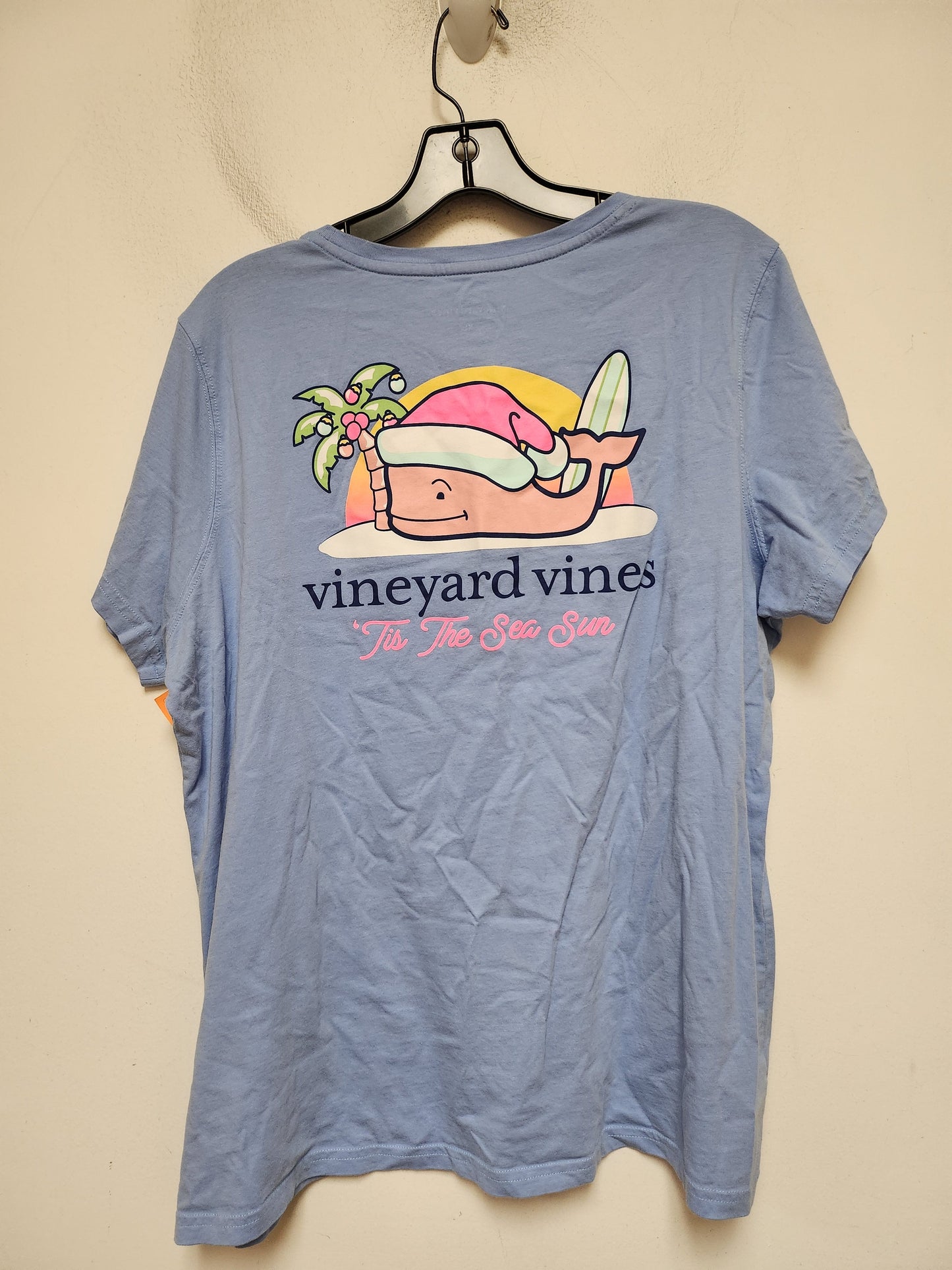 Top Short Sleeve Basic By Vineyard Vines In Baby Blue, Size: Xl