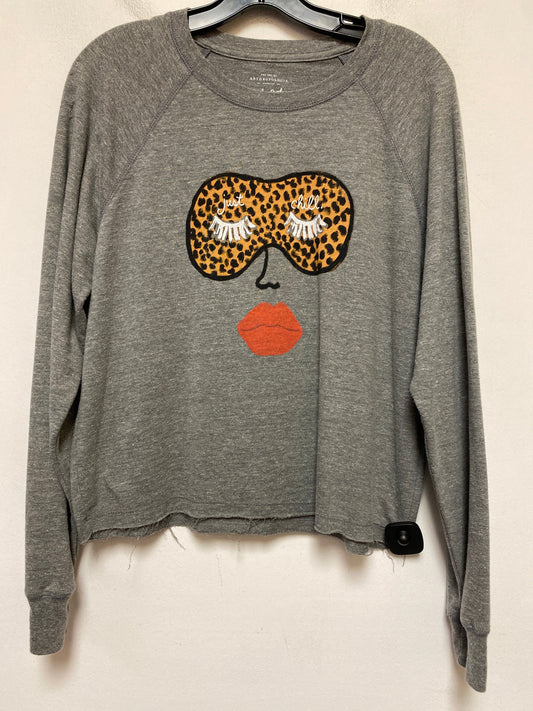 Top Long Sleeve Basic By Anthropologie In Grey, Size: S