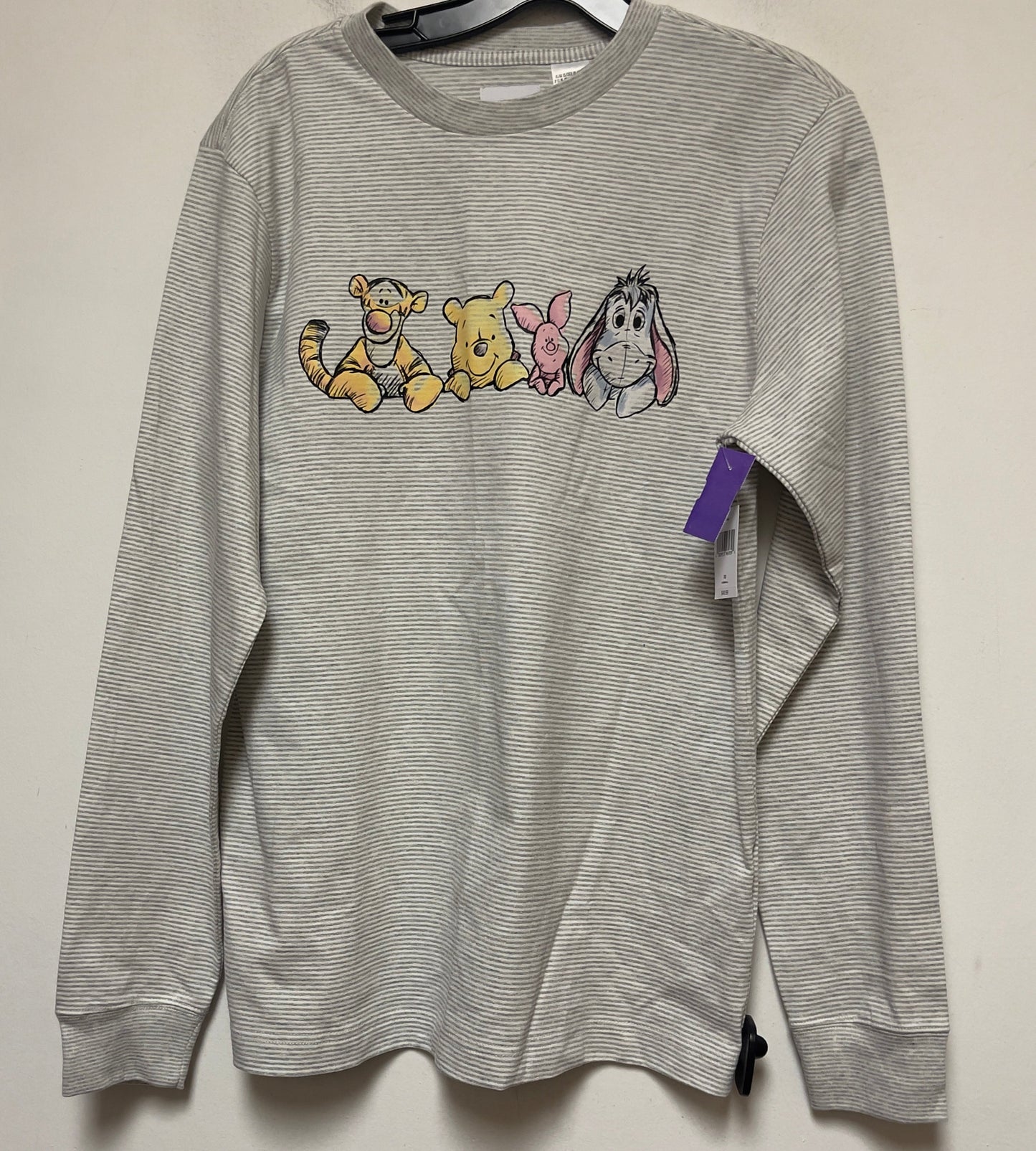 Striped Pattern Top Long Sleeve Walt Disney, Size Xs