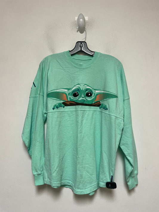 Green Top Long Sleeve Walt Disney, Size Xs