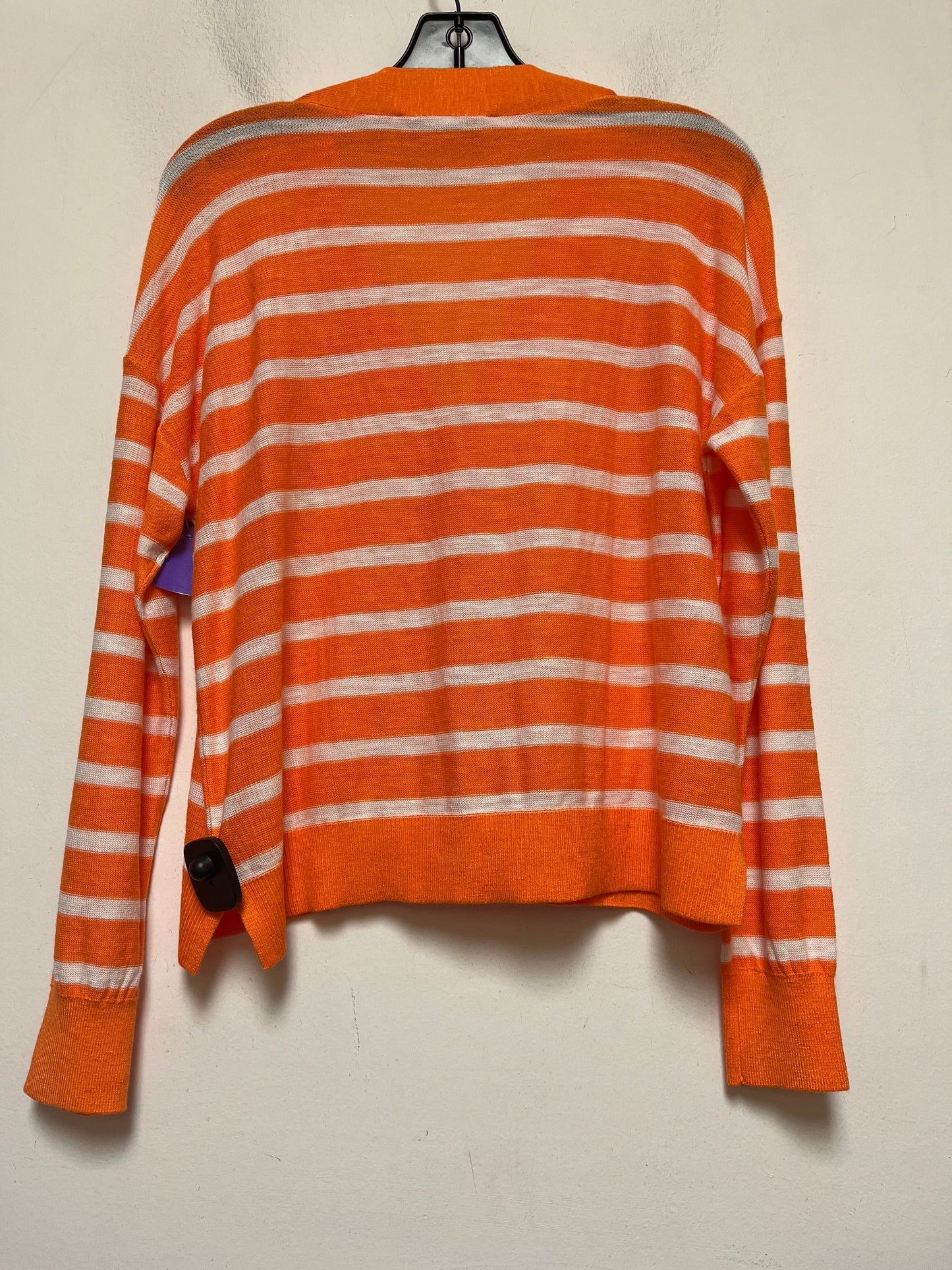 Striped Pattern Sweater Cardigan Loft, Size Xs