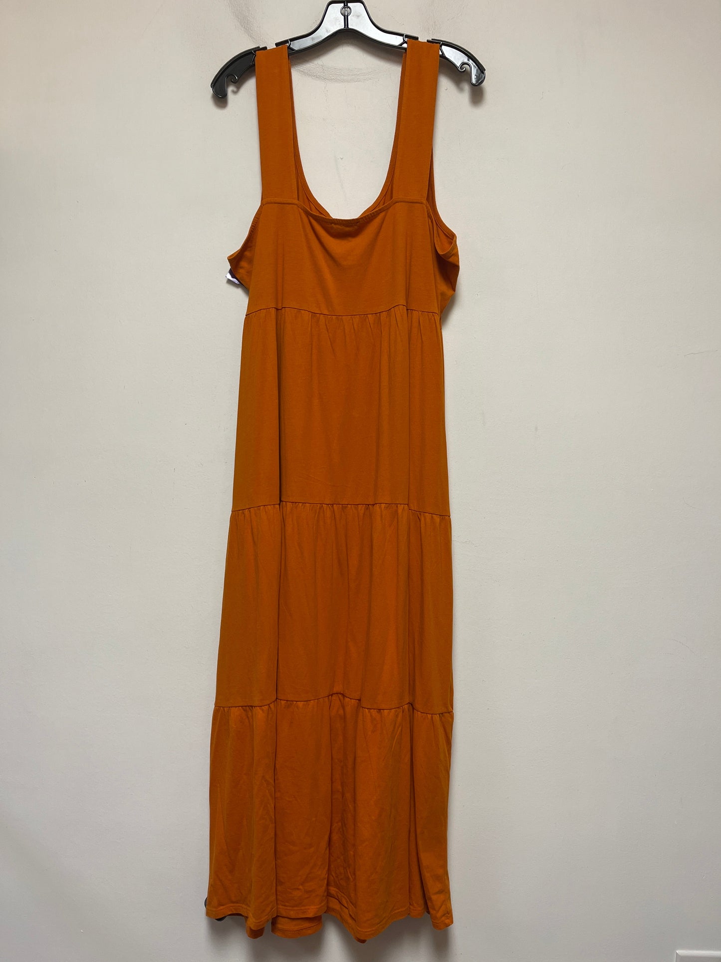 Orange Dress Casual Maxi J. Crew, Size 2x