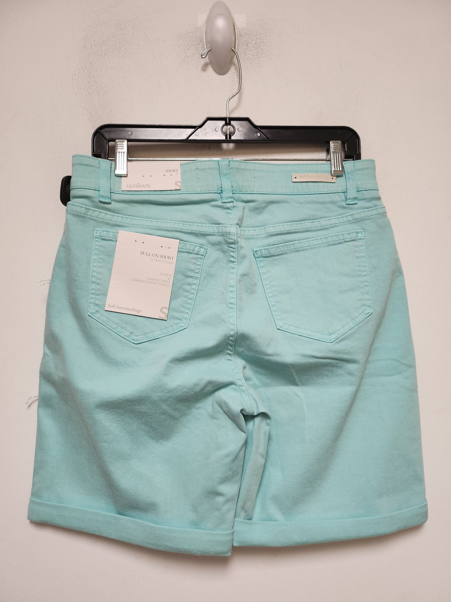 Green Denim Shorts Soft Surroundings, Size 6