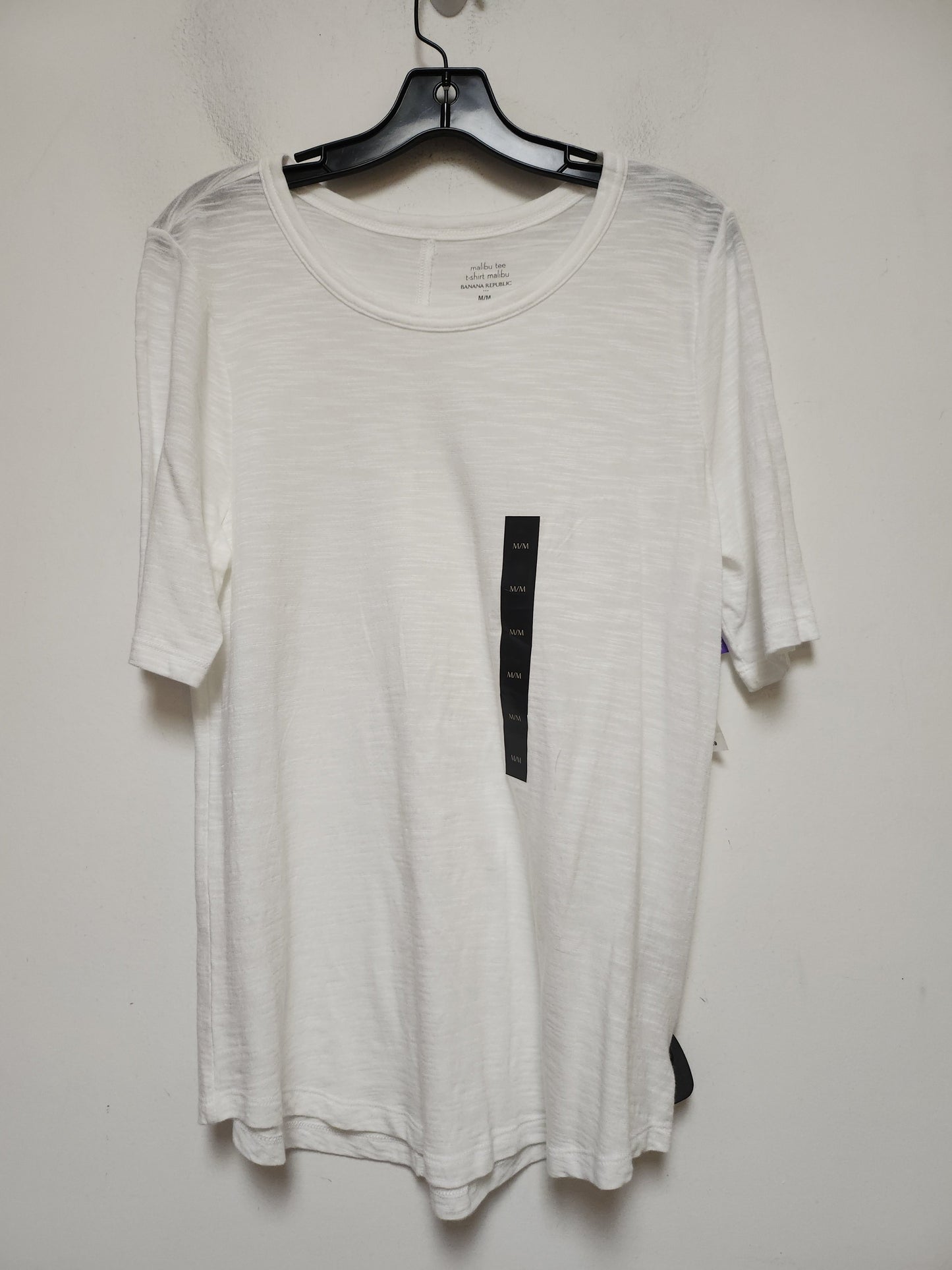 White Top Short Sleeve Basic Banana Republic, Size M