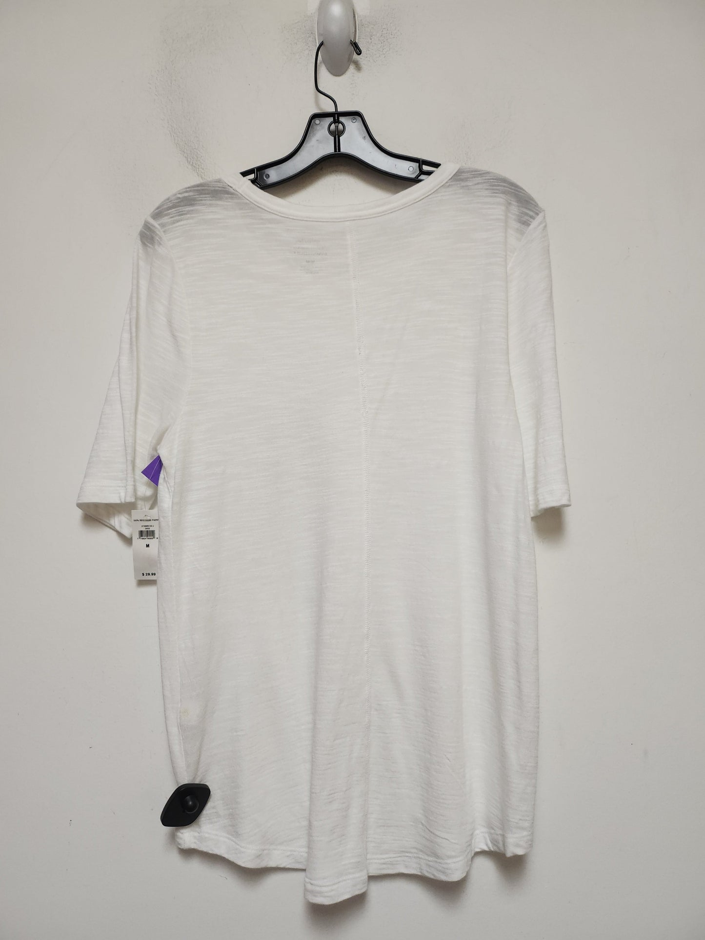 White Top Short Sleeve Basic Banana Republic, Size M