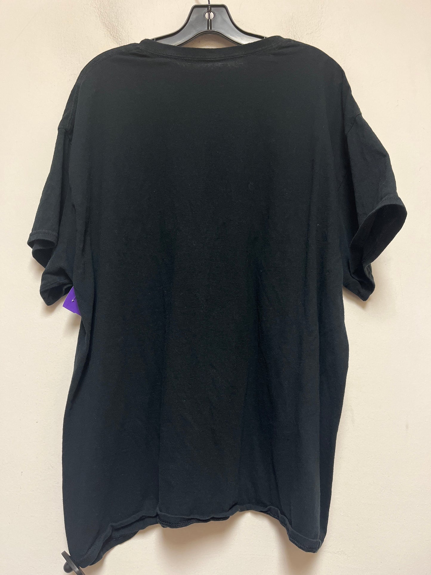 Black Top Short Sleeve Basic Clothes Mentor, Size Xl