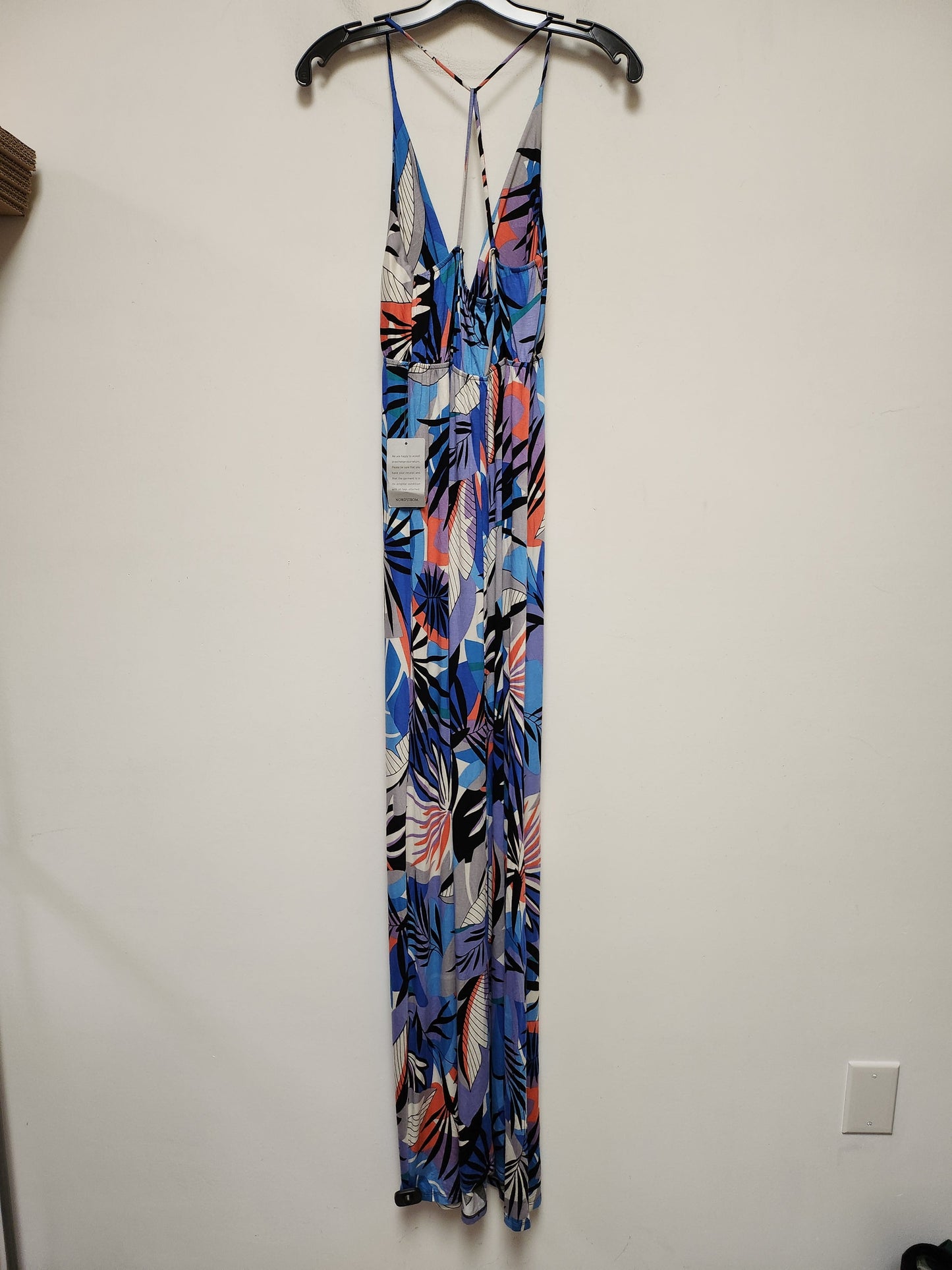 Tropical Print Dress Casual Maxi Clothes Mentor, Size M