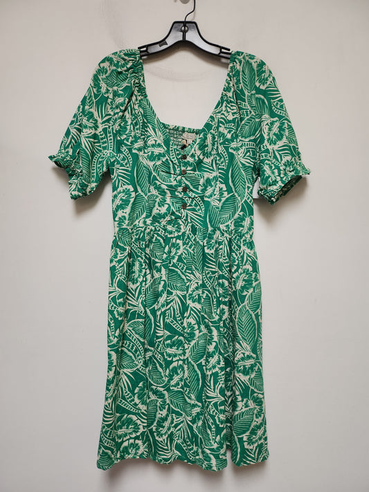 Tropical Print Dress Casual Short Fatface, Size M