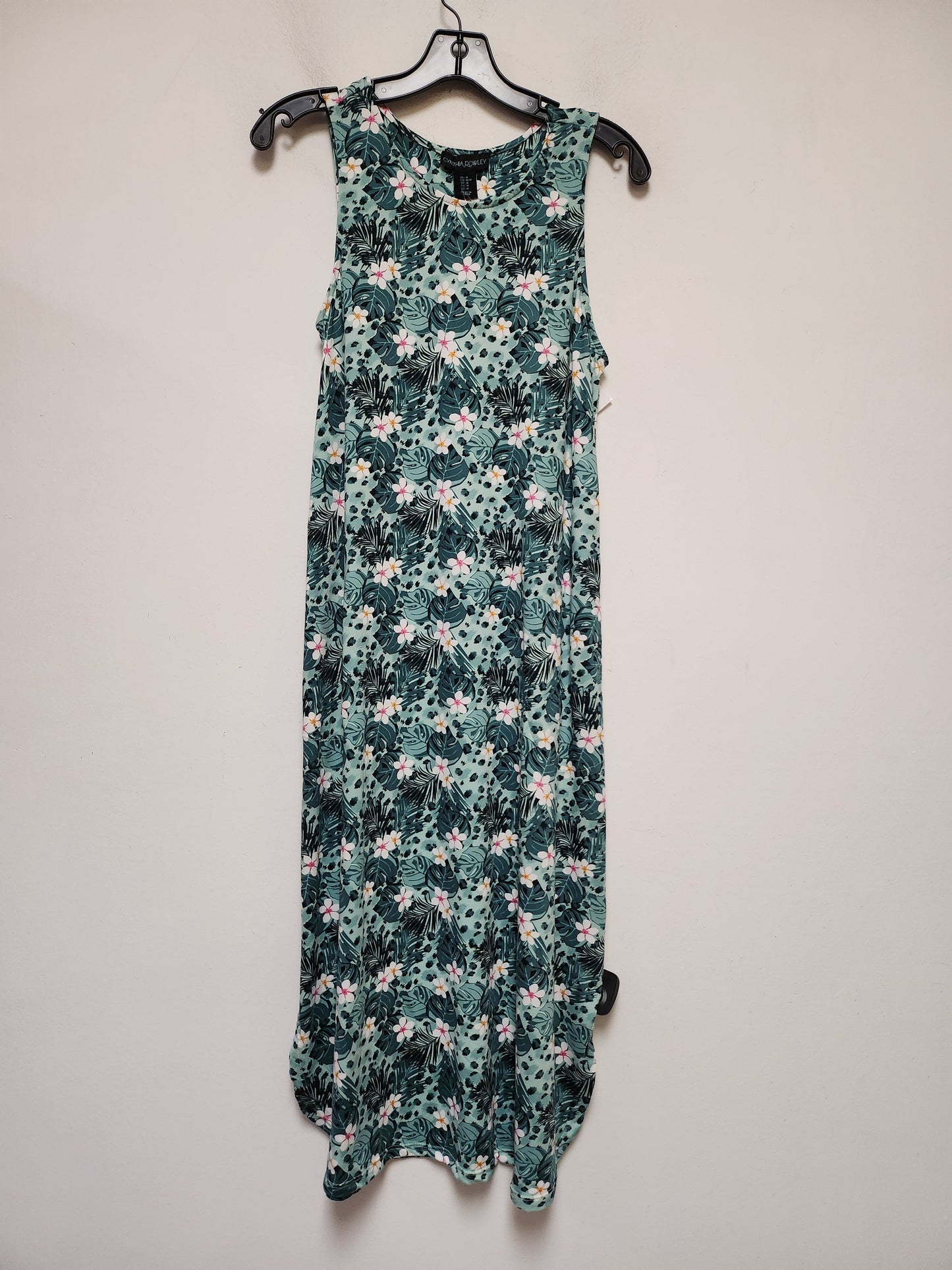 Tropical Print Dress Casual Maxi Cynthia Rowley, Size M