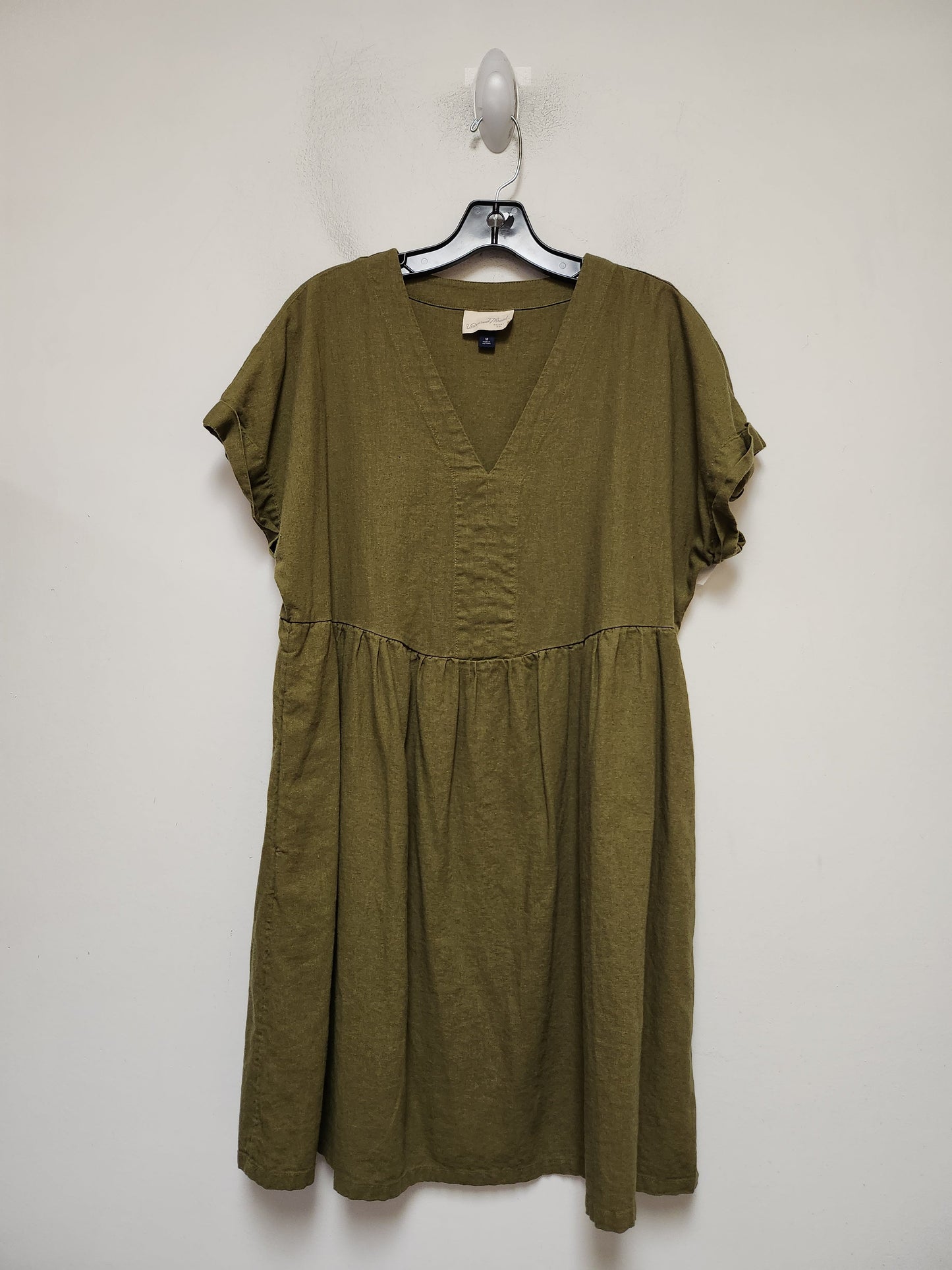 Green Dress Casual Short Universal Thread, Size M