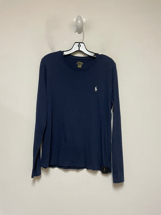 Top Long Sleeve Basic By Polo Ralph Lauren In Blue, Size: L