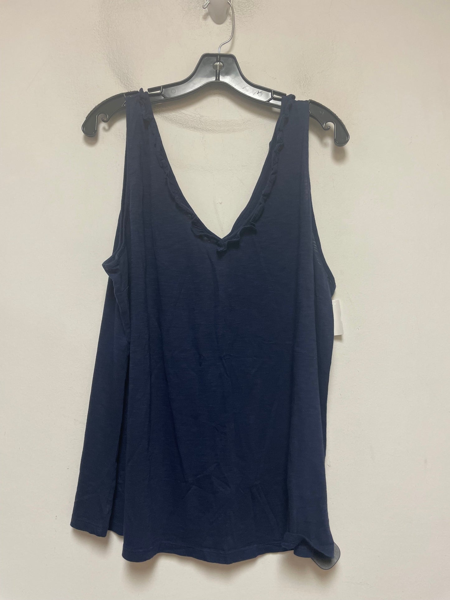 Top Sleeveless By Lilly Pulitzer In Blue, Size: 2x