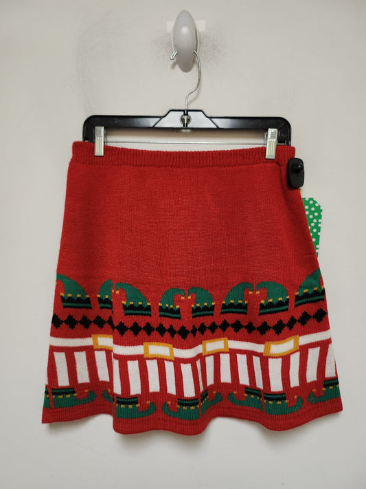 Skirt Mini & Short By Derek Heart In Green & Red, Size: 12