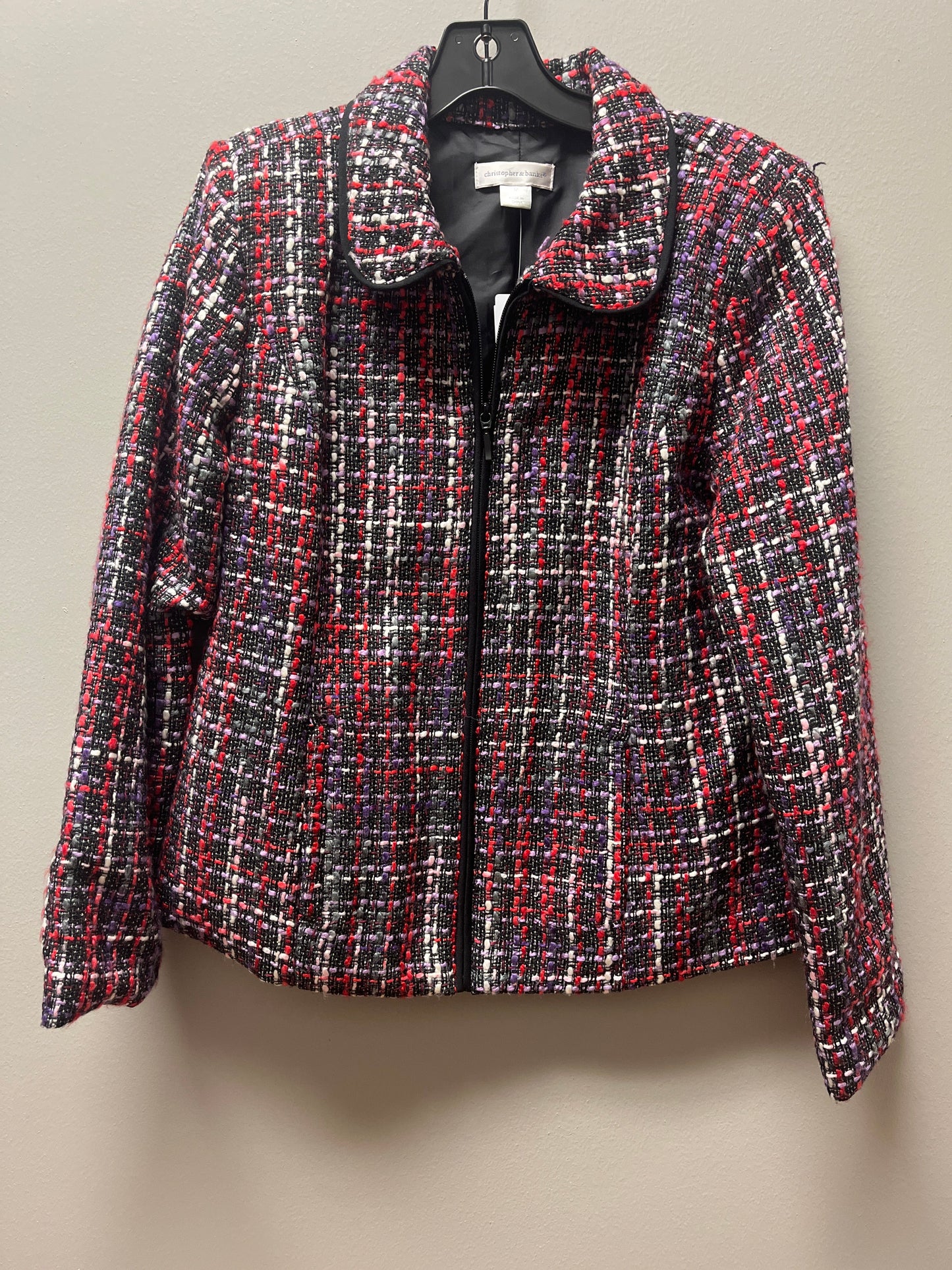 Blazer By Christopher And Banks In Plaid Pattern, Size: 38