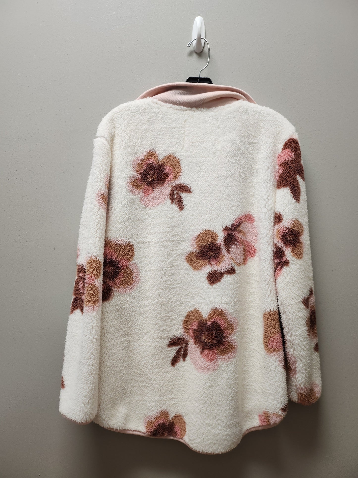 Jacket Fleece By Cupio In Floral Print, Size: S