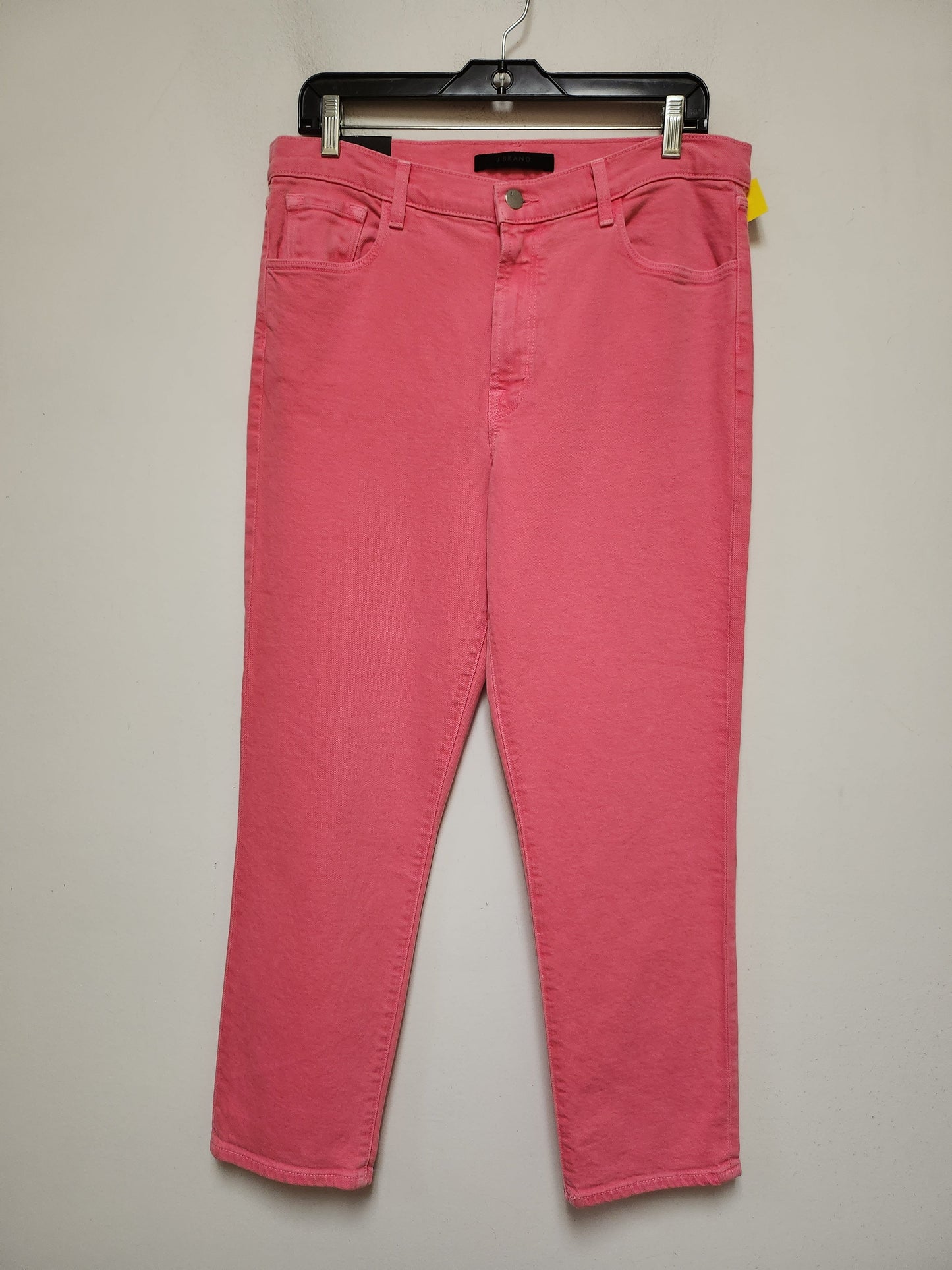 Jeans Straight By J Brand In Pink Denim, Size: 8