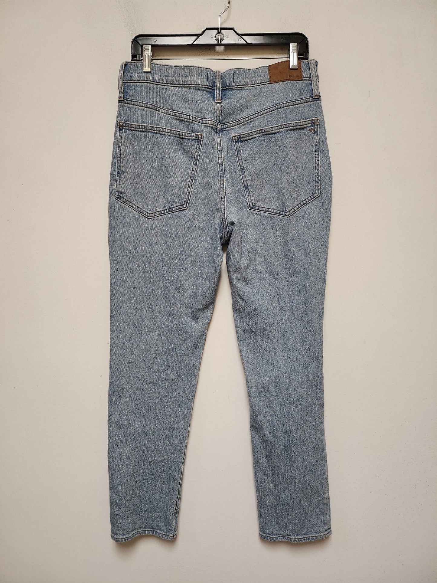 Jeans Straight By Madewell In Blue Denim, Size: 8