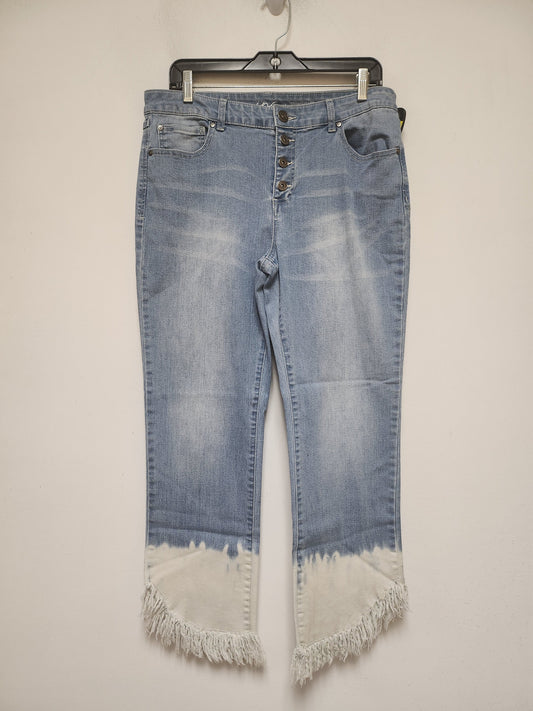 Jeans Straight By Inc In Blue Denim, Size: 12