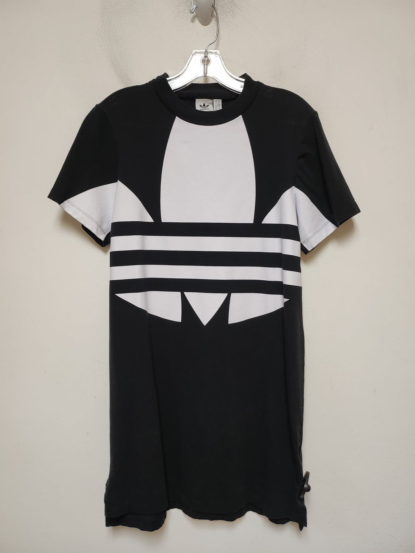 Athletic Dress By Adidas In Black & White, Size: Xs