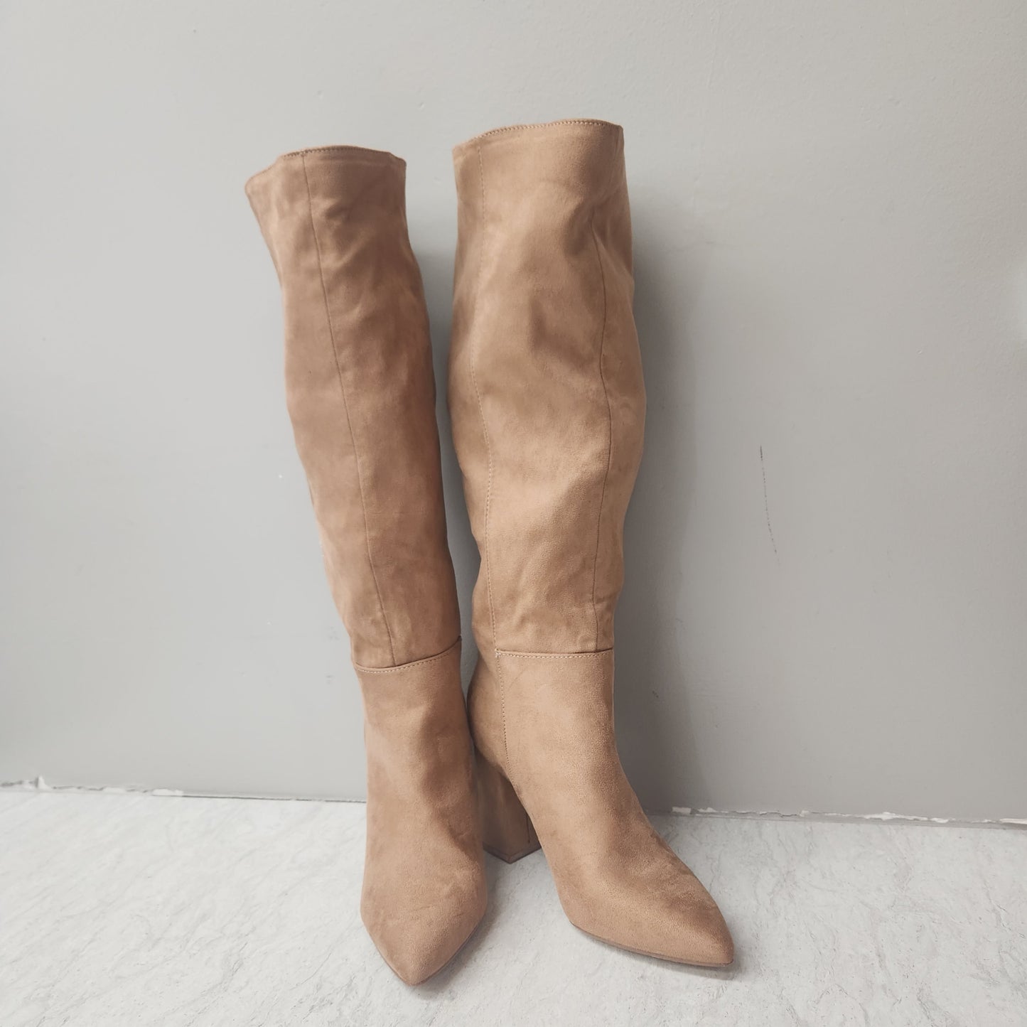 Boots Knee Heels By Madden Girl In Tan, Size: 5.5