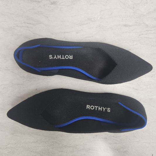 Shoes Flats By Rothys In Black, Size: 7.5