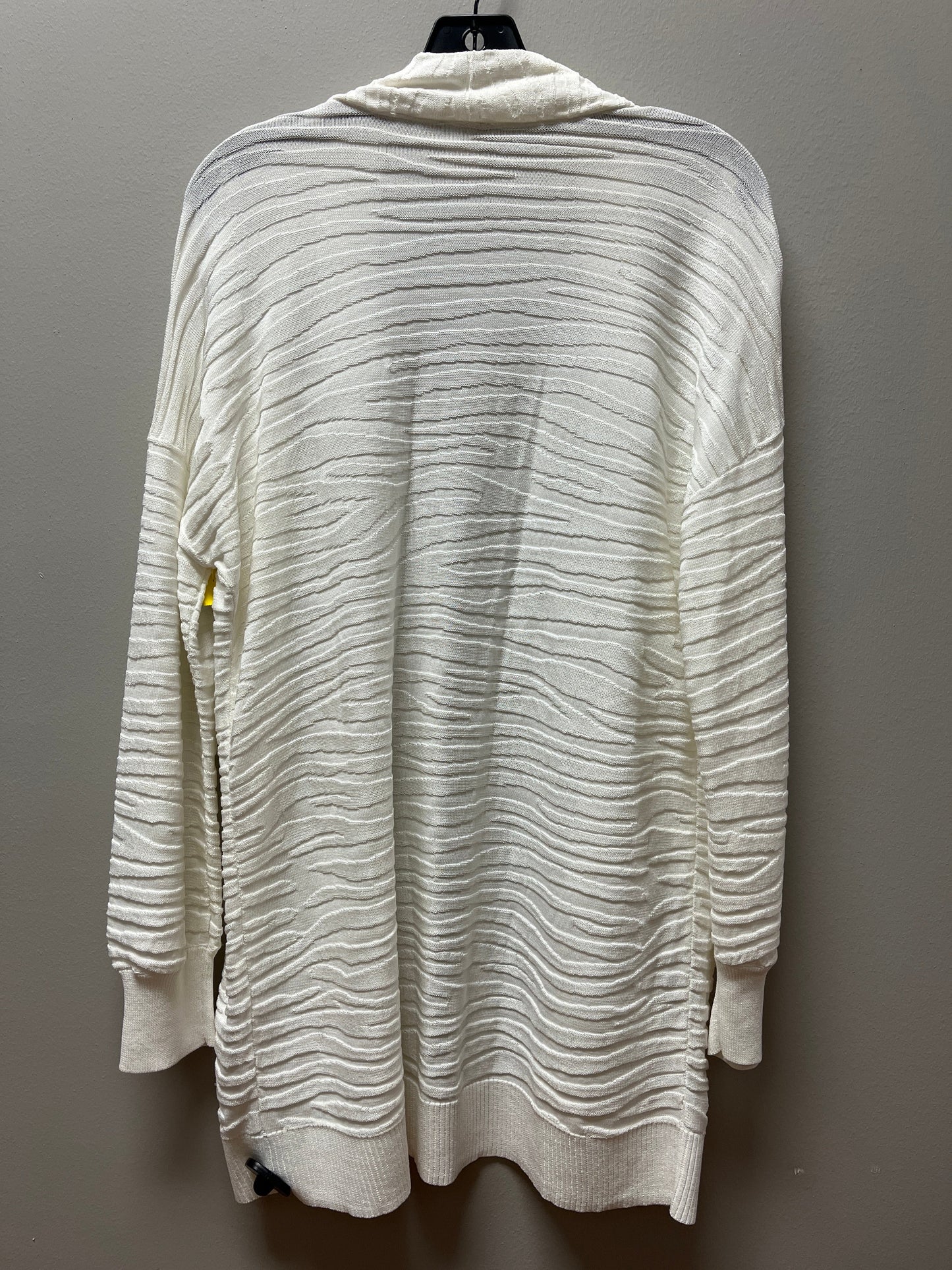 Sweater Cardigan By Chicos In Cream, Size: Mp