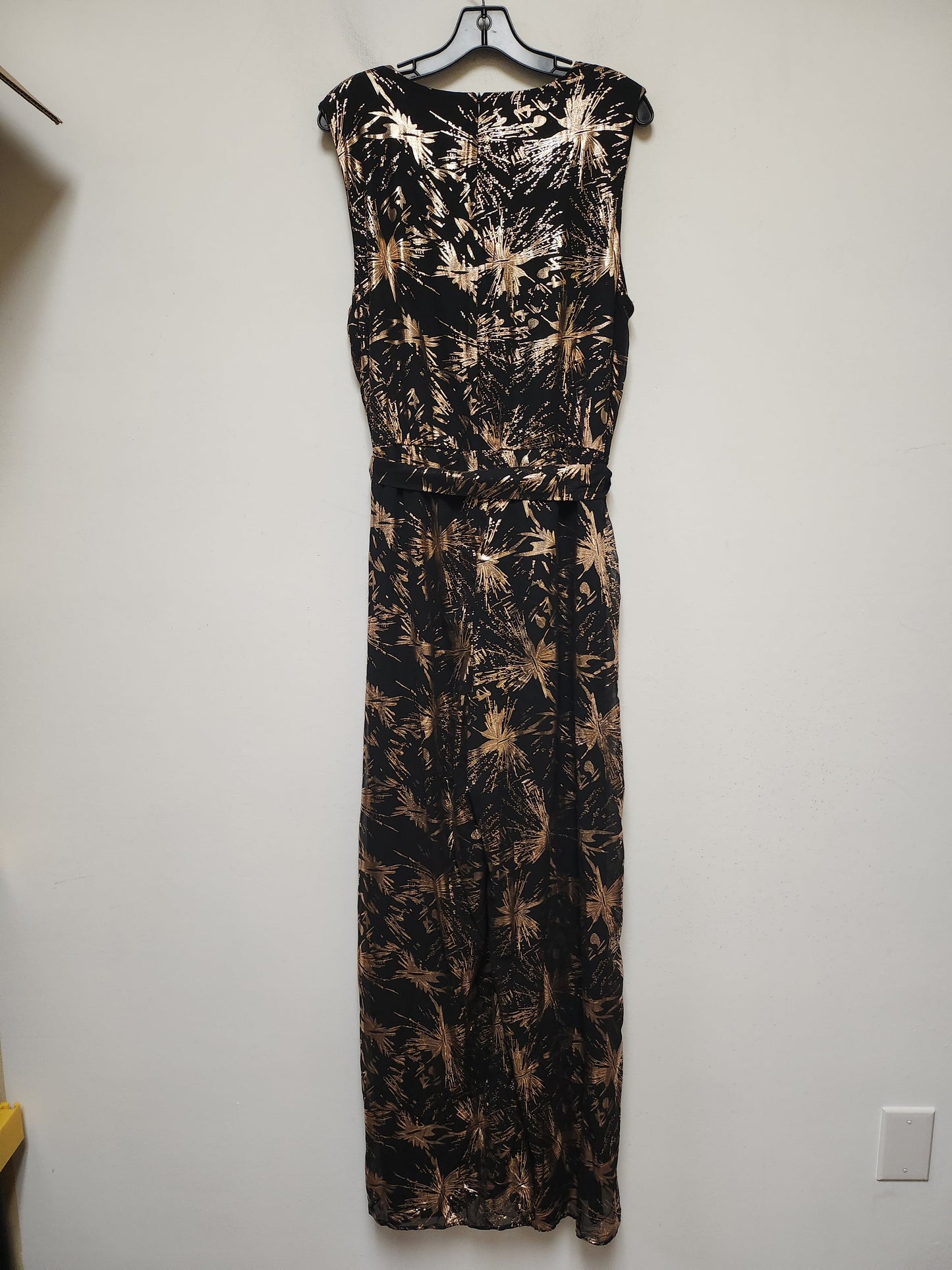 Jumpsuit By Clothes Mentor In Black & Gold, Size: Xl