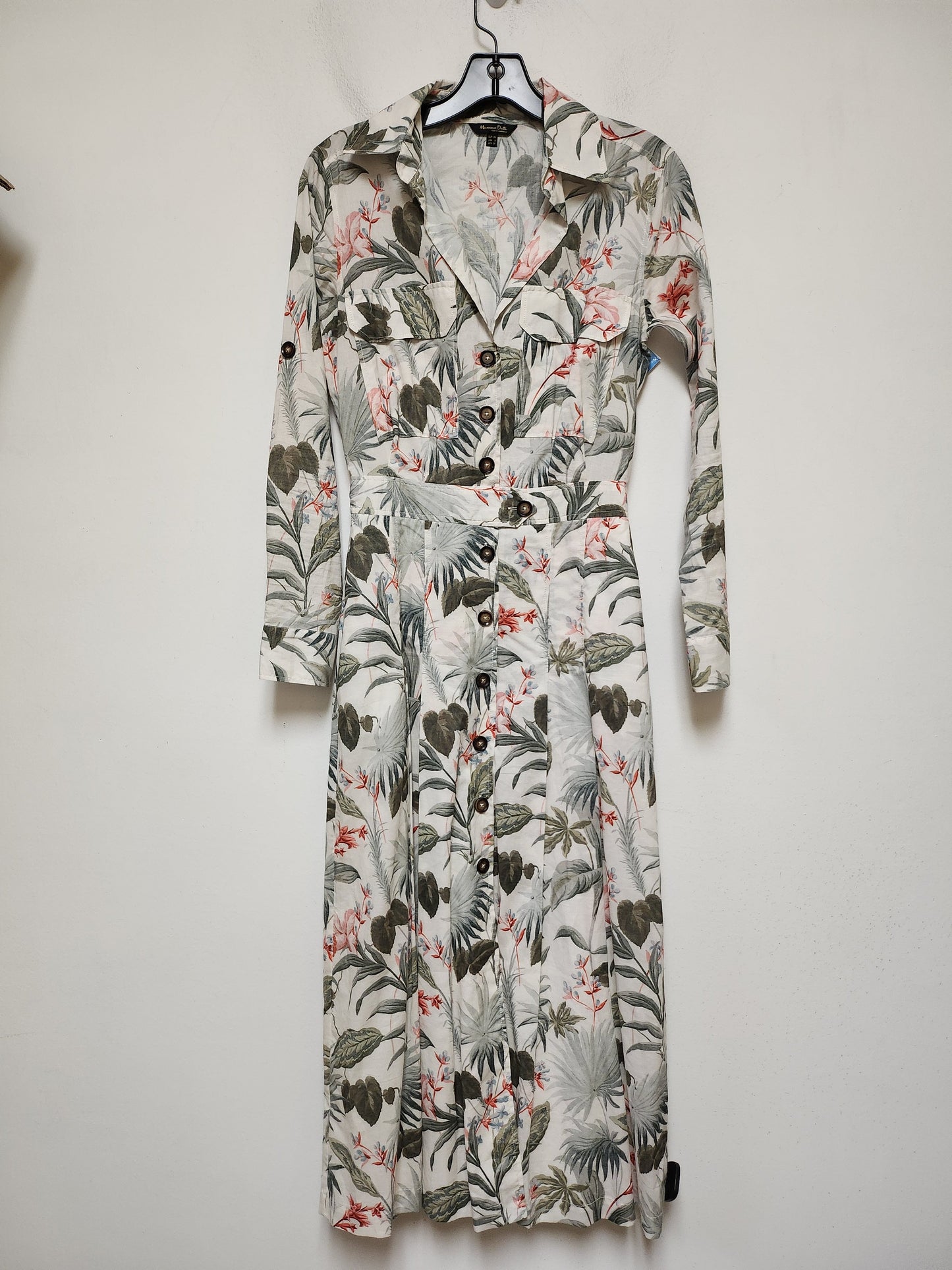 Dress Casual Maxi By Clothes Mentor In Tropical Print, Size: S