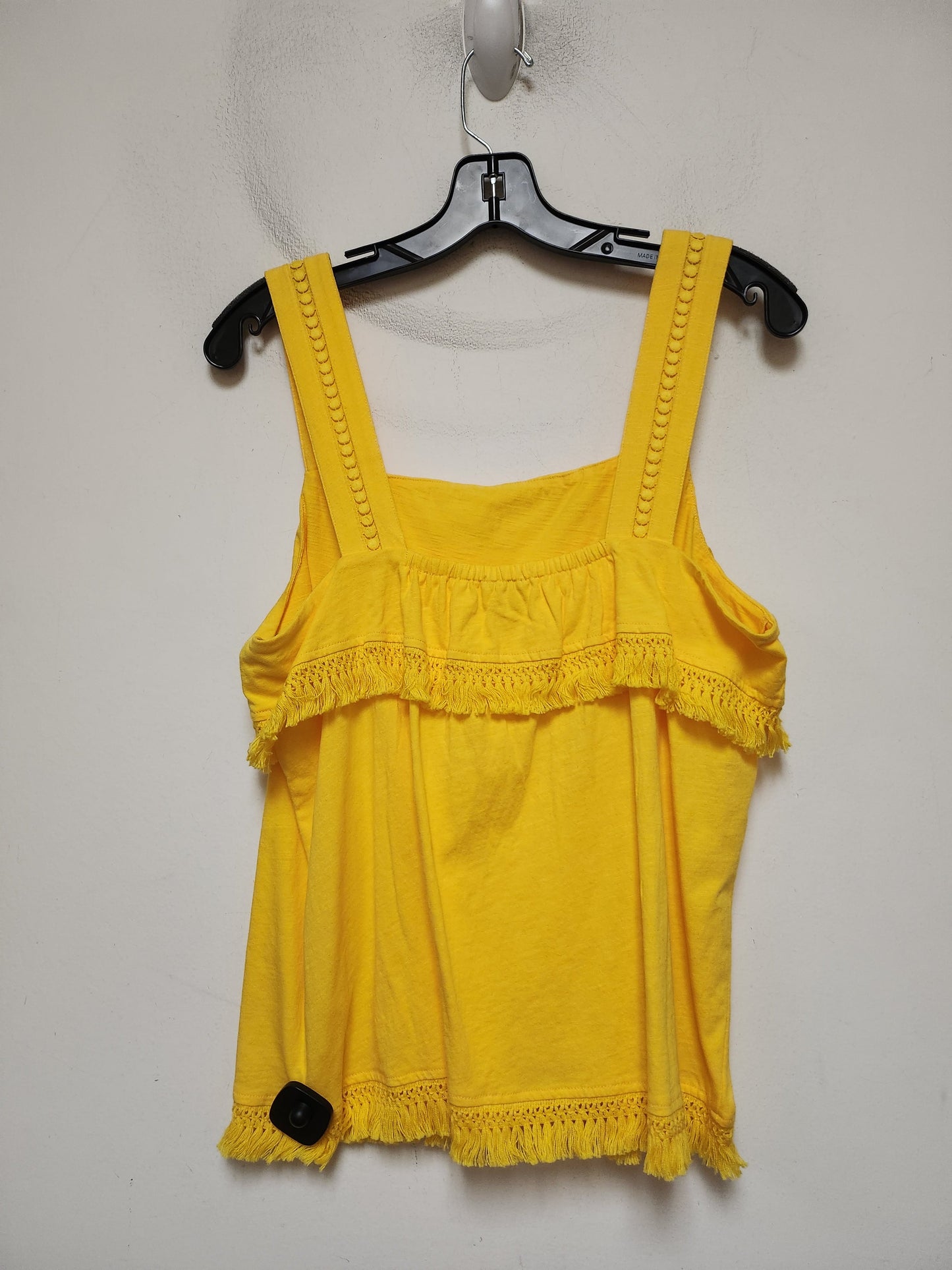 Top Sleeveless By J. Crew In Yellow, Size: M